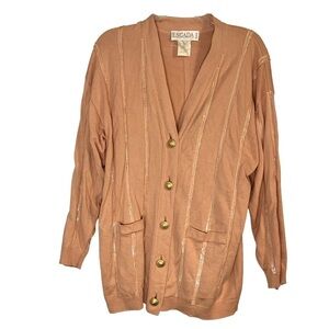 Escada Wool & Silk Blend Vintage Sequin Cardigan